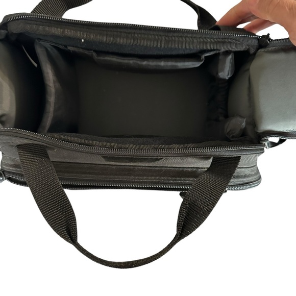 Black Camera Duffel Bag with Durable Material and Smooth Texture - Picture 3 of 9